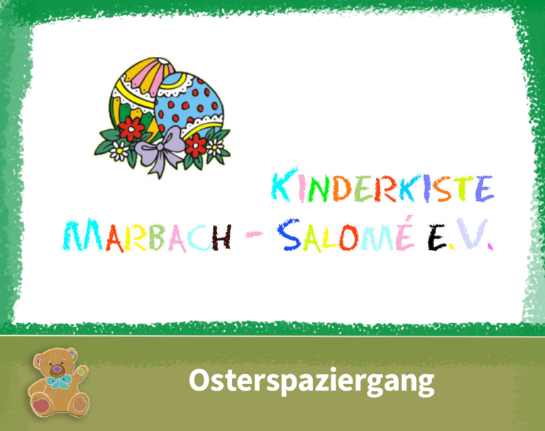 Mehr über den Artikel erfahren Osterspaziergang mit der Kinderkiste Marbach-Salomé e. V.