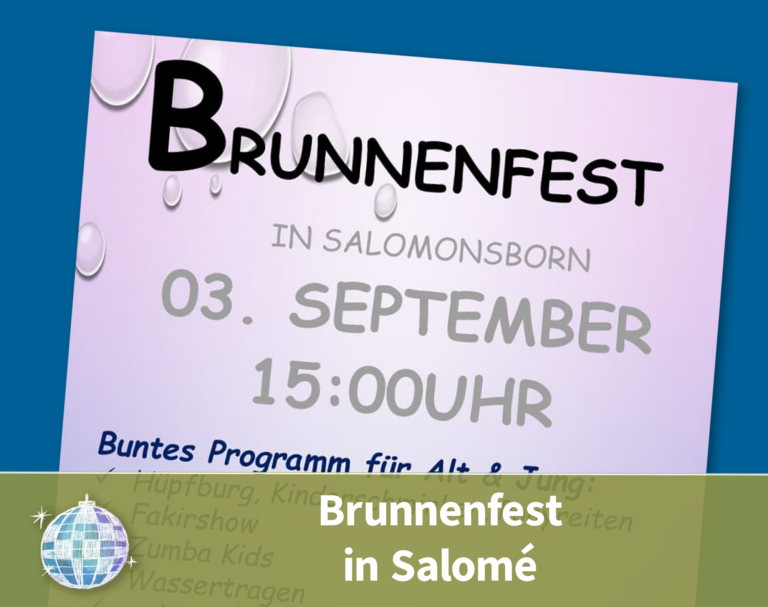 Read more about the article Brunnenfest in Salomé