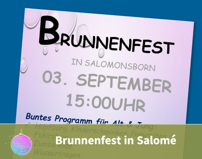 Mehr über den Artikel erfahren Brunnenfest in Salomé