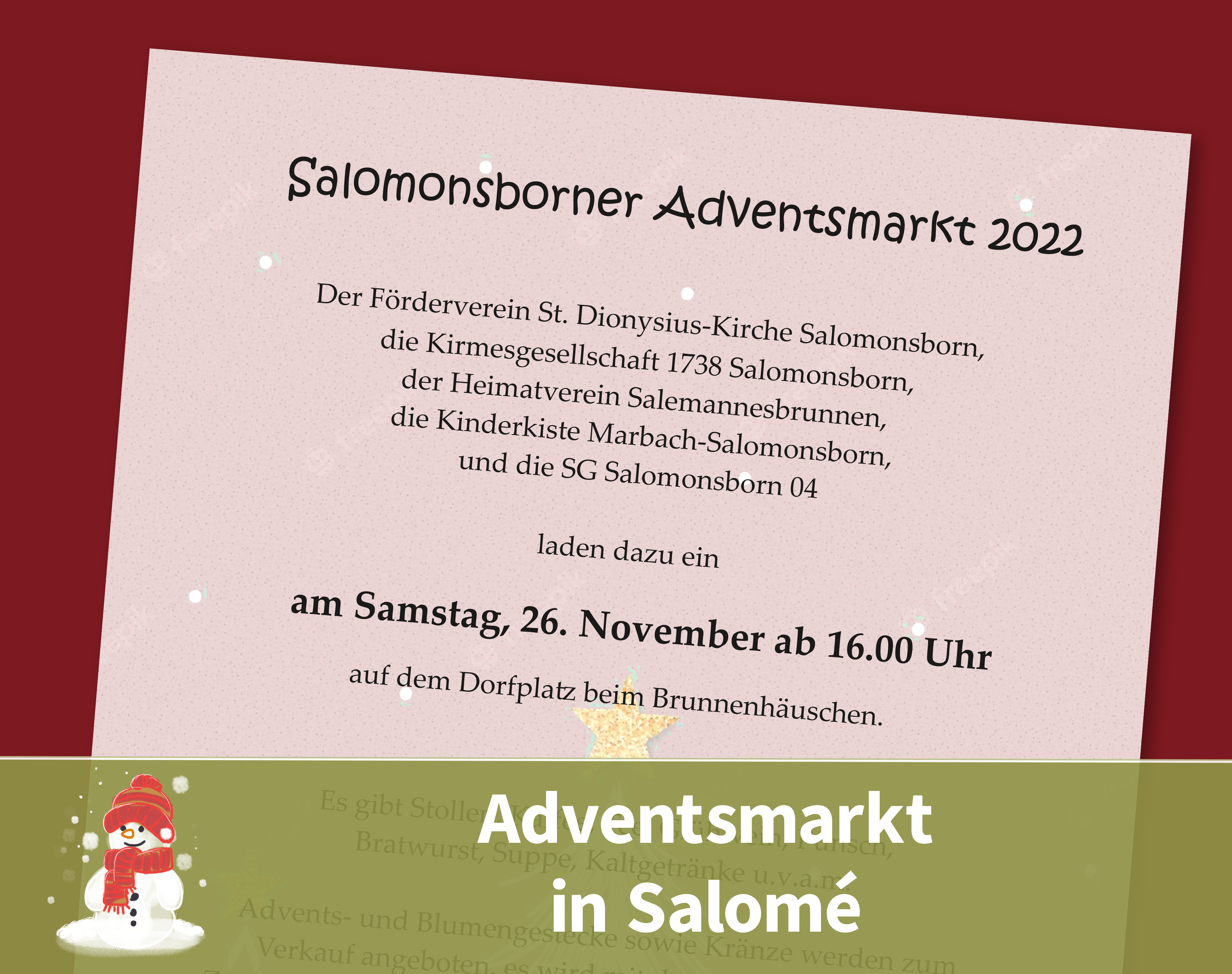 Mehr über den Artikel erfahren Adventsmarkt