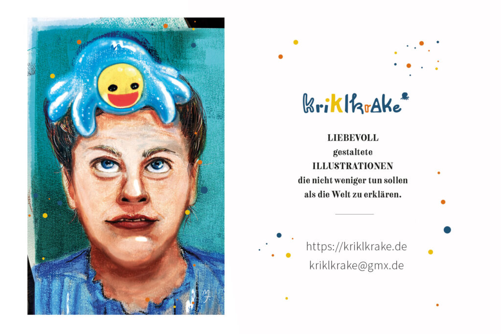 Illustration Grafik Handarbeit Kriklkrake Salomonsborn